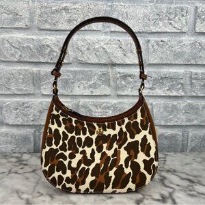 Tory Burch Emerson Printed Shoulder Bag In Leopard Print